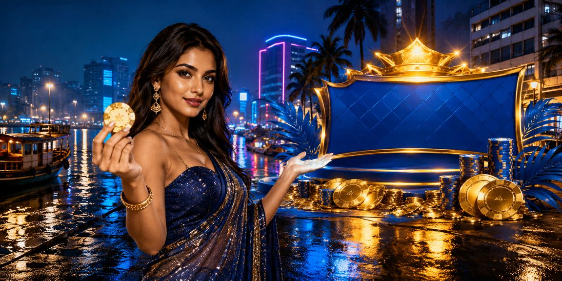 Entertainment and casino promotion atmosphere under neon lights in Chittagong