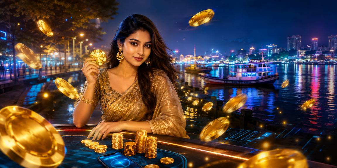 চট্টগ্রামে বাংলাদেশি মডেল মোবাইলে লটারি গেম উপভোগ করছেন